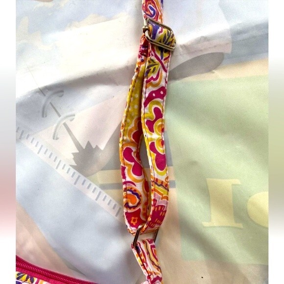 Jordan Accessories NYC Bag Paisley Quilted  Zip Shoulder Strap Colorful Fabric - Picture 5 of 8